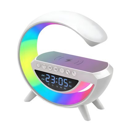 5-in-1 Smart Lamp / RGB LED / Bluetooth Speaker / Alarm / Wireless Charging